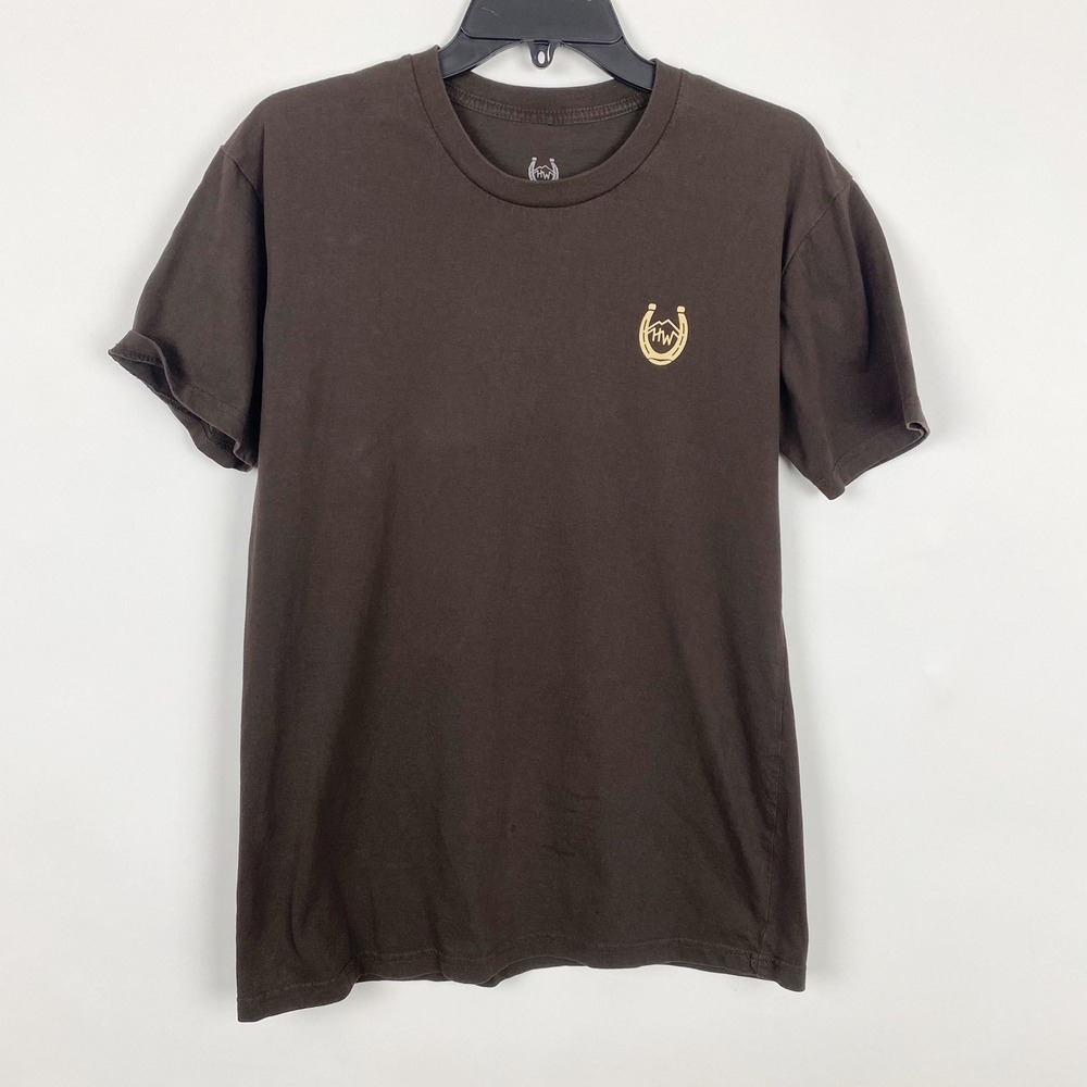 High West Distillery Park City Graphic Short Sleeve Tee Women Medium Brown